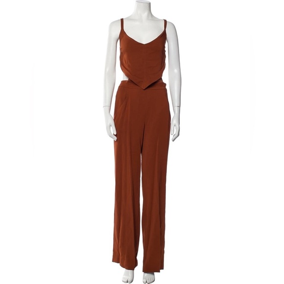 A.L.C. Pants - A. L. C. Two Piece Connected Rust Jumpsuit sz 4